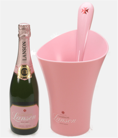 Lanson Rose Champagne Ice Bucket