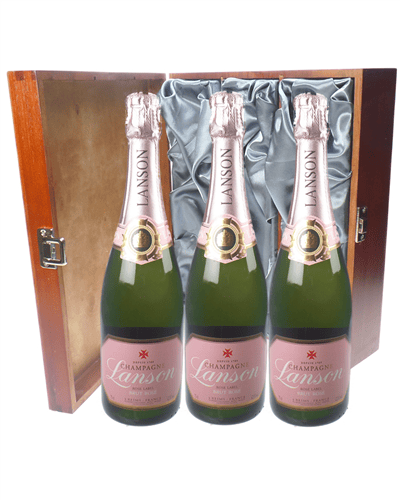 Lanson Rose Champagne Triple Luxury 