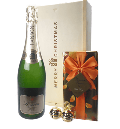 Lanson Vintage Champagne & Belgian Chocolates Gift Box