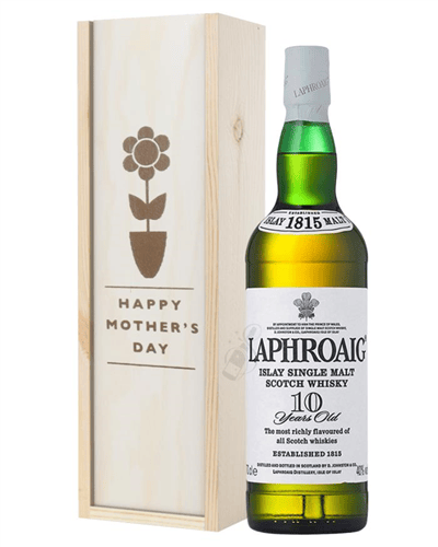 Laphroaig 10 Single Malt Whisky Mothers Day Gift