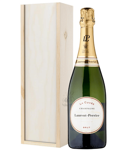 Laurent Perrier Champagne Gift in Wooden Box