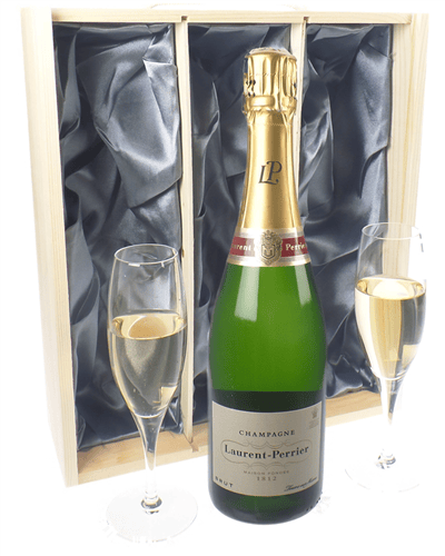 Laurent Perrier Champagne Gift Set with Glasses