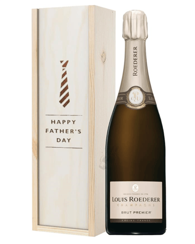 Louis Roederer Champagne Fathers Day Gift In Wooden Box