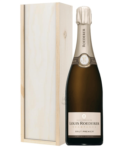 Louis Roederer Champagne Gift in Wooden Box