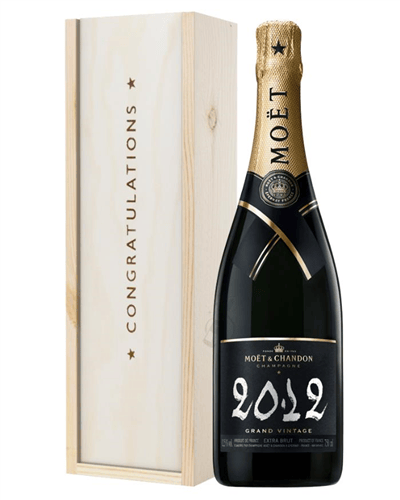 Moet et Chandon Vintage Congratulations Gift In Wooden Box