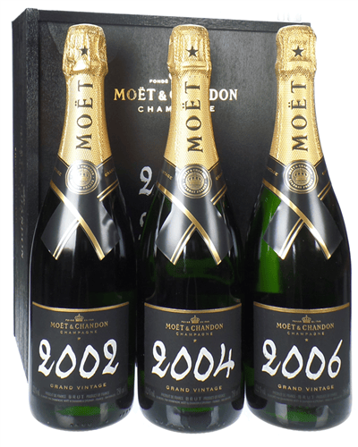 Moet Grand Vintage Champagne Triple Set