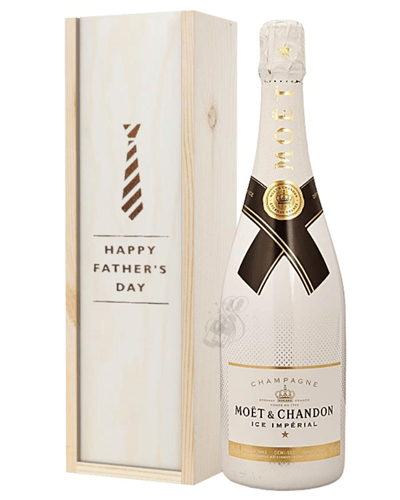 Moet Ice Imperial Champagne Fathers Day Gift In Wooden Box