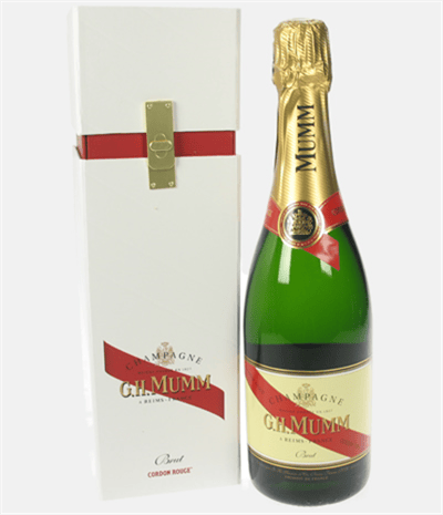 Mumm White Buckle Box