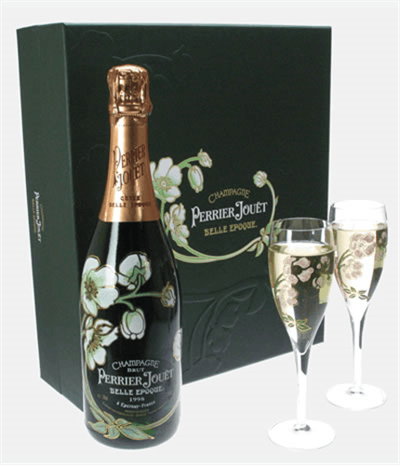 Perrier Jouet Belle Epoque Champagne Gift Set With Flute Glasses
