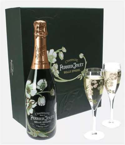 Perrier Jouet Belle Epoque Champagne Gift Set With Flute Glasses Perrier Jouet Belle Epoque Champagne Gift Set With Flute Glasses