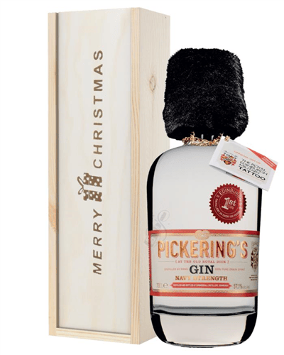 Pickerings Gin Christmas Gift In wooden Box