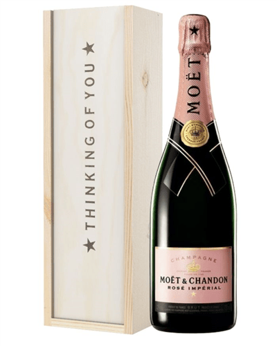 Pink Champagne Thinking of You Gift