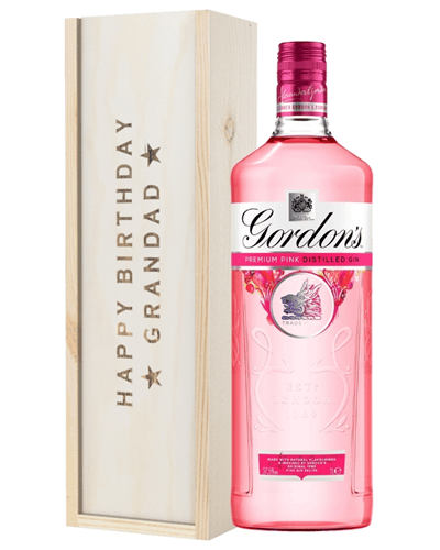 Pink Gin Birthday Gift For Grandad