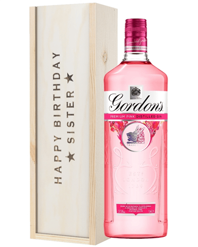 Pink Gin Birthday Gift For Sister