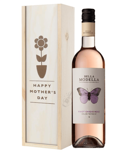 Pinot Grigio Rose Wine Mothers Day Gift