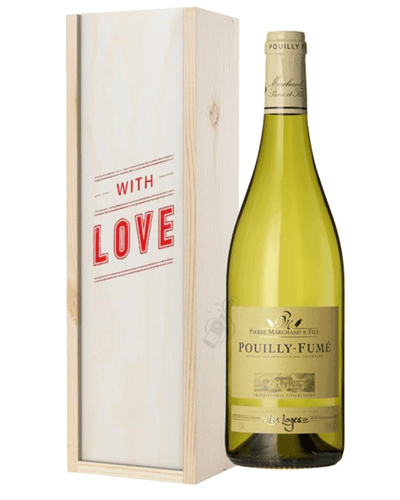 Pouilly Fume White Wine Valentines With Love Special Gift Box