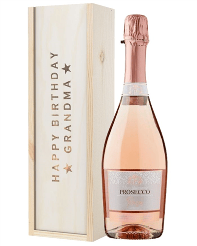 Prosecco Rose Birthday Gift For Grandma