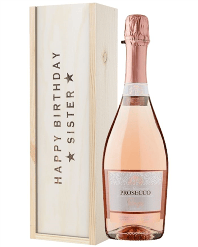 Prosecco Rose Birthday Gift For Sister