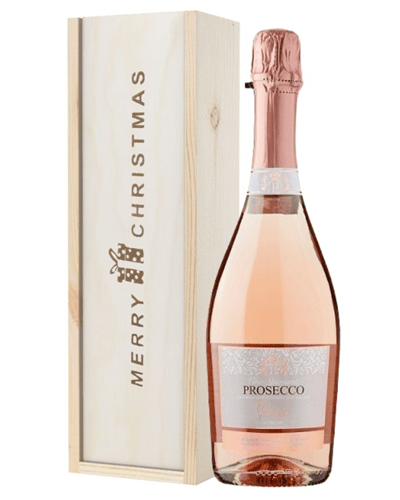 Prosecco Rose Christmas Gift