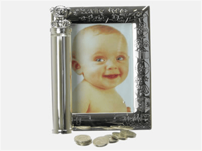 Rainy Day Christening Frame