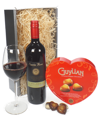 Red Wine Valentines Gift