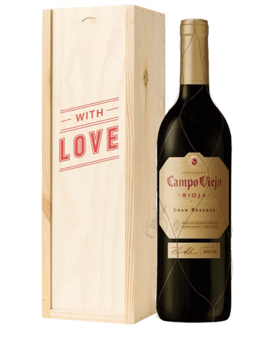 Rioja Gran Reserva Red Wine Valentines With Love Special Gift Box