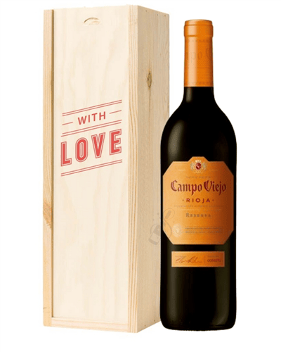 Rioja Reserva Red Wine Valentines With Love Special Gift Box