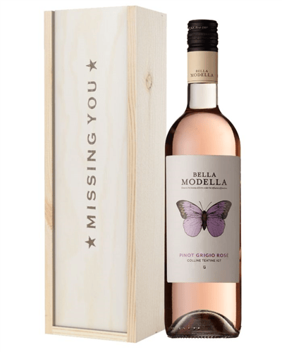 Rose Wine Missing You Gift