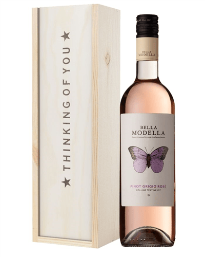 Rose Wine Thinking of You Gift