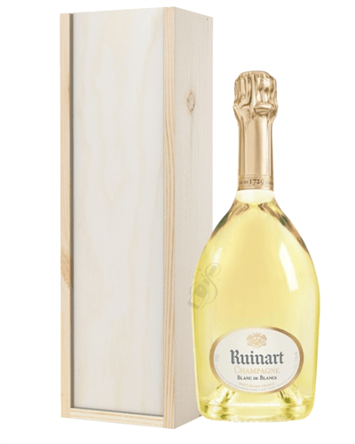 Ruinart Blanc de Blancs Champagne Gift in Wooden Box