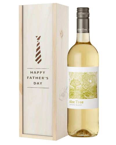 South African Chenin Blanc White Wine Fathers Day Gift In Wooden Box