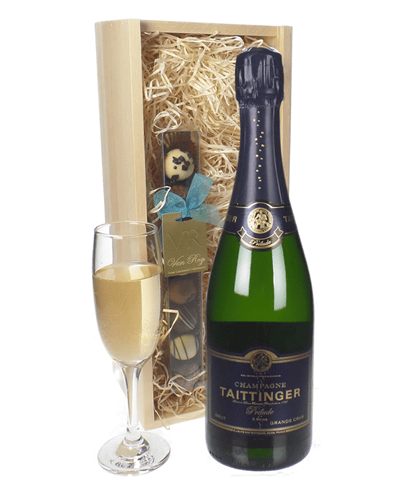 Taittinger Prelude Champagne and Chocolates Gift Set