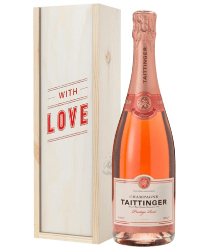 Taittinger Rose Champagne Valentines Day Gift