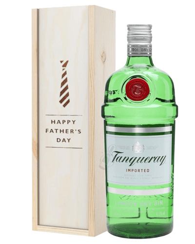 Tanqueray London Dry Gin Fathers Day Gift In Wooden Box