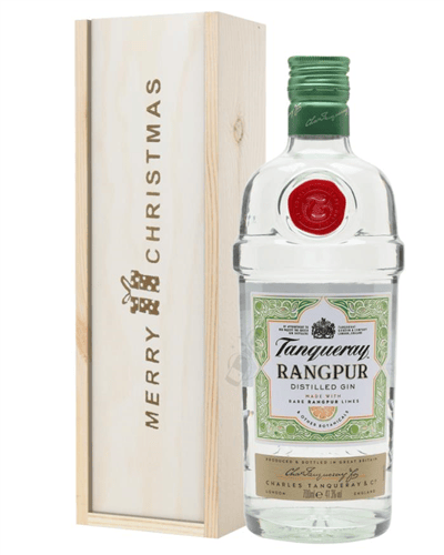 Tanqueray Rangpur Gin Christmas Gift In Wooden Box