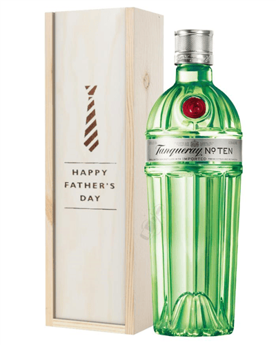 Tanqueray Ten Gin Fathers Day Gift In Wooden Box