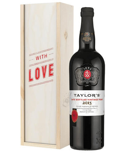 Taylors Late Bottled Vintage Port Valentines Day Gift