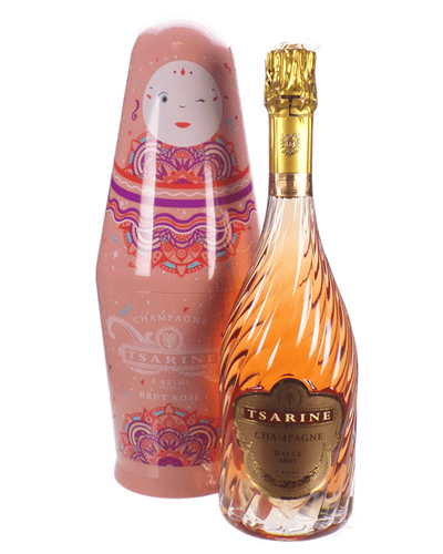 Tsarine Rose Russian Doll Champagne Gift