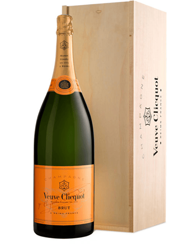 Veuve Clicquot Champagne Jeroboam 300cl in Wooden Gift box
