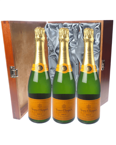 Veuve Clicquot Champagne Triple Luxury Gift