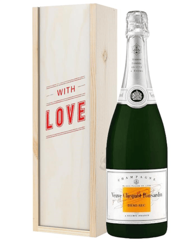 Veuve Clicquot Demi Sec Champagne Valentines Day Gift