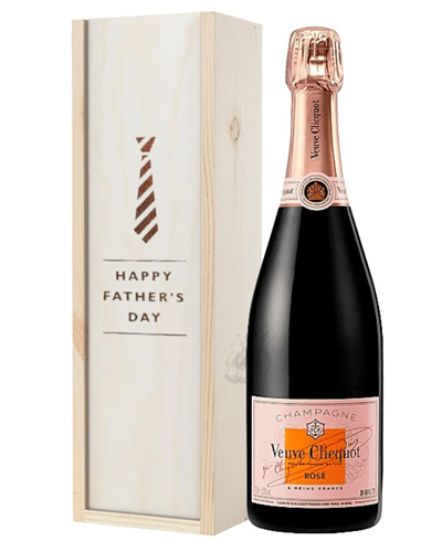 Veuve Clicquot Rose Champagne Fathers Day Gift In Wooden Box