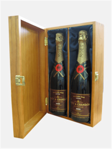 Moet Vintage Rose Champagne Twin Luxury Gift 
