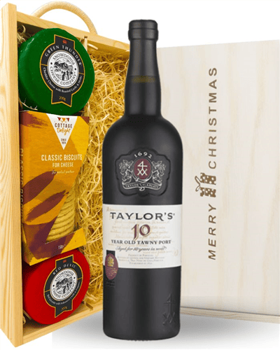Vintage Port and Cheese Christmas Hamper