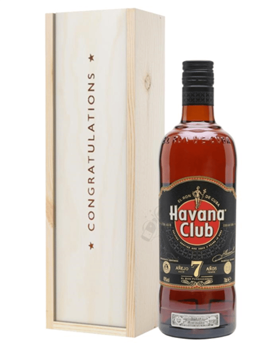 Havana Club 7 Year Old Rum Congratulations Gift