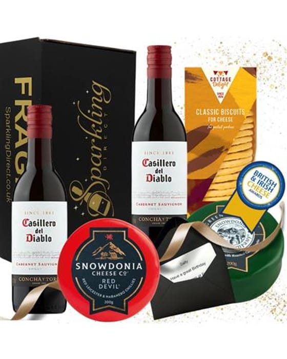 Wine Gift Set – Casillero del Diablo Cabernet &amp; Cheese Hamper