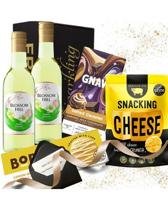 White Wine and Chocolate Gift Set – Blossom Hill Pinot Grigio Hamper