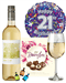 21st Birthday White Wine And Chocolates
