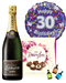 30th Birthday Champagne And Chocolates Gift