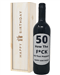 50 How Did That Happen Red Wine Birthday Gift